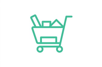 Floor Scrubber in Supermarket