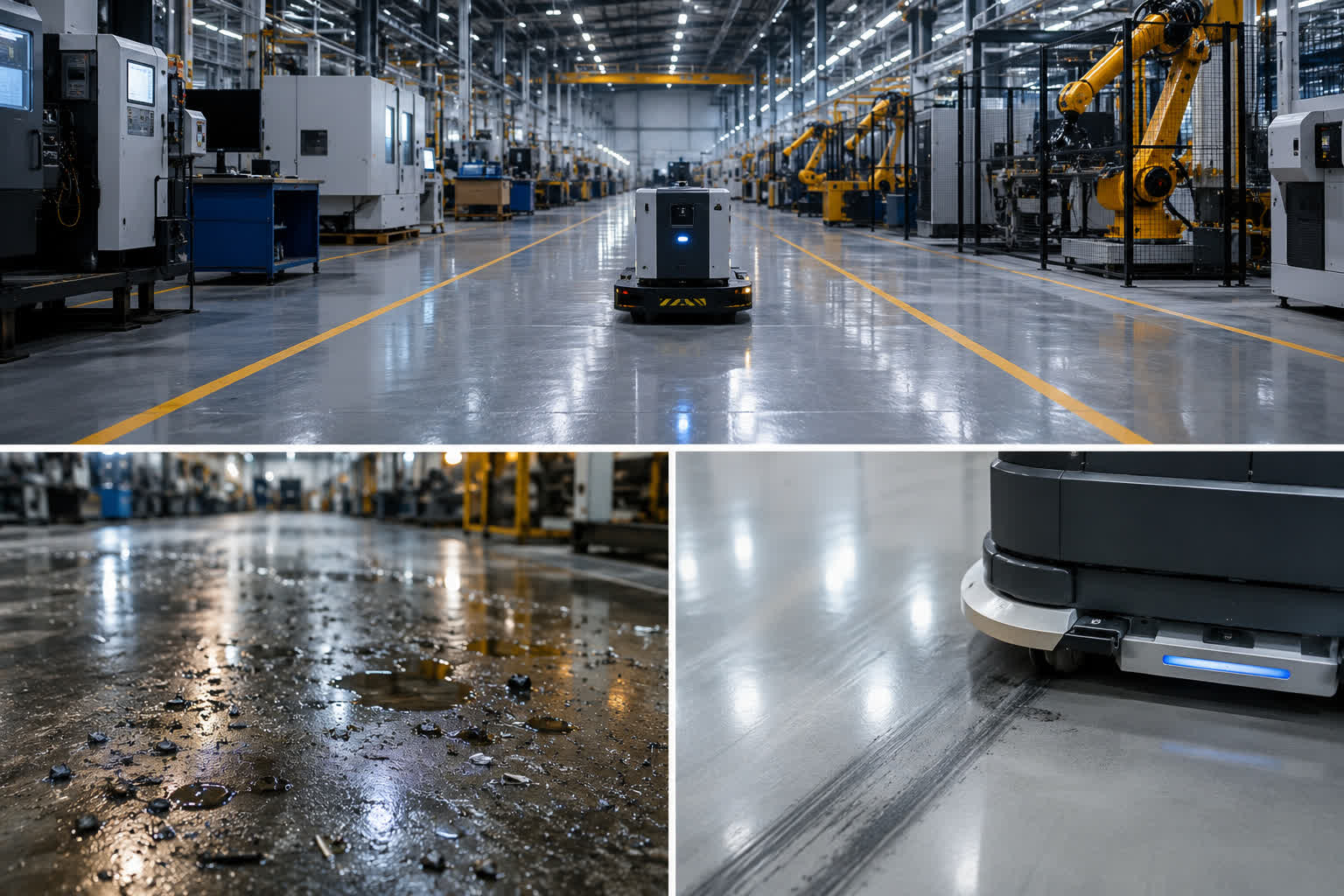 factory floor cleaning